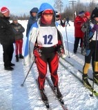 Победитель соревнований Кирсанова Татьяна на старте
